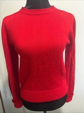Classic Girls Red Crewneck  Sweater Size L